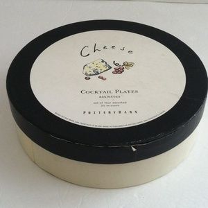 Pottery Barn Cocktail Plates Cheese